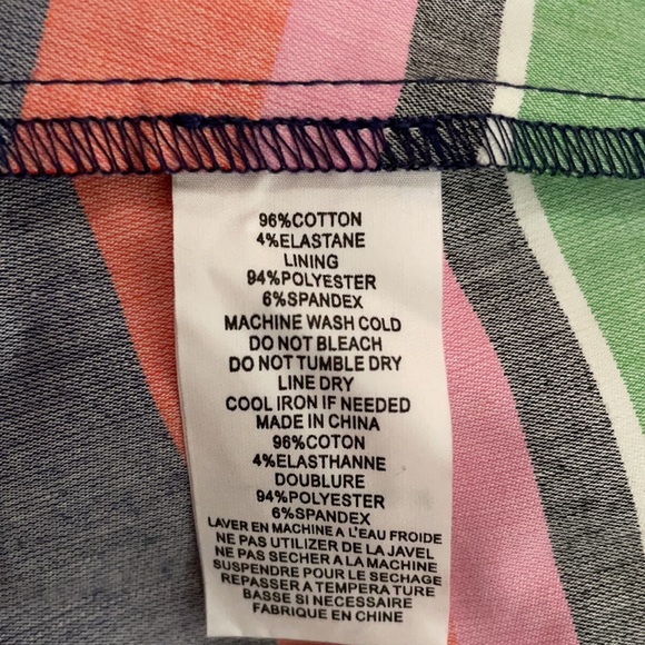 Trina Turk Striped Blue Green Red Dress NWT - Picture 7 of 7